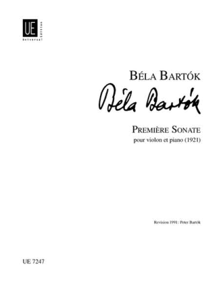 Bartok B. - Premiere Sonata - Violin And Piano