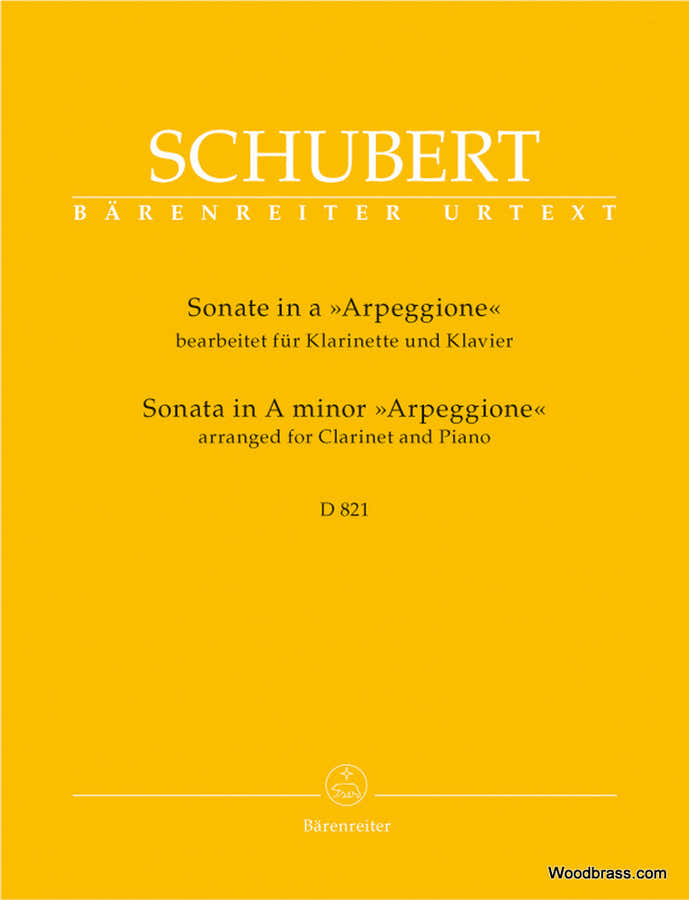 Schubert F. - Sonate Arpeggione En La Mineur D 821 - Clarinette & Piano