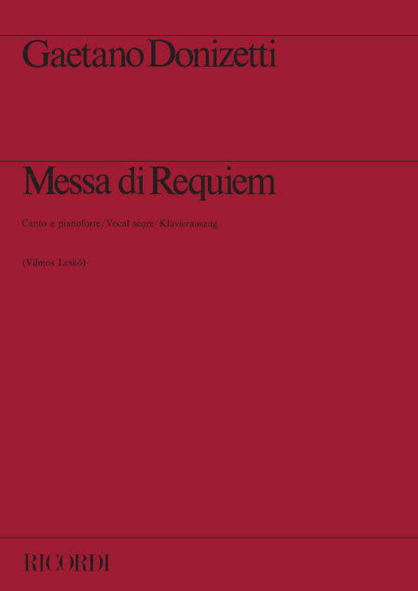 DONIZETTI G. - MESSA DI REQUIEM - CHANT ET PIANO