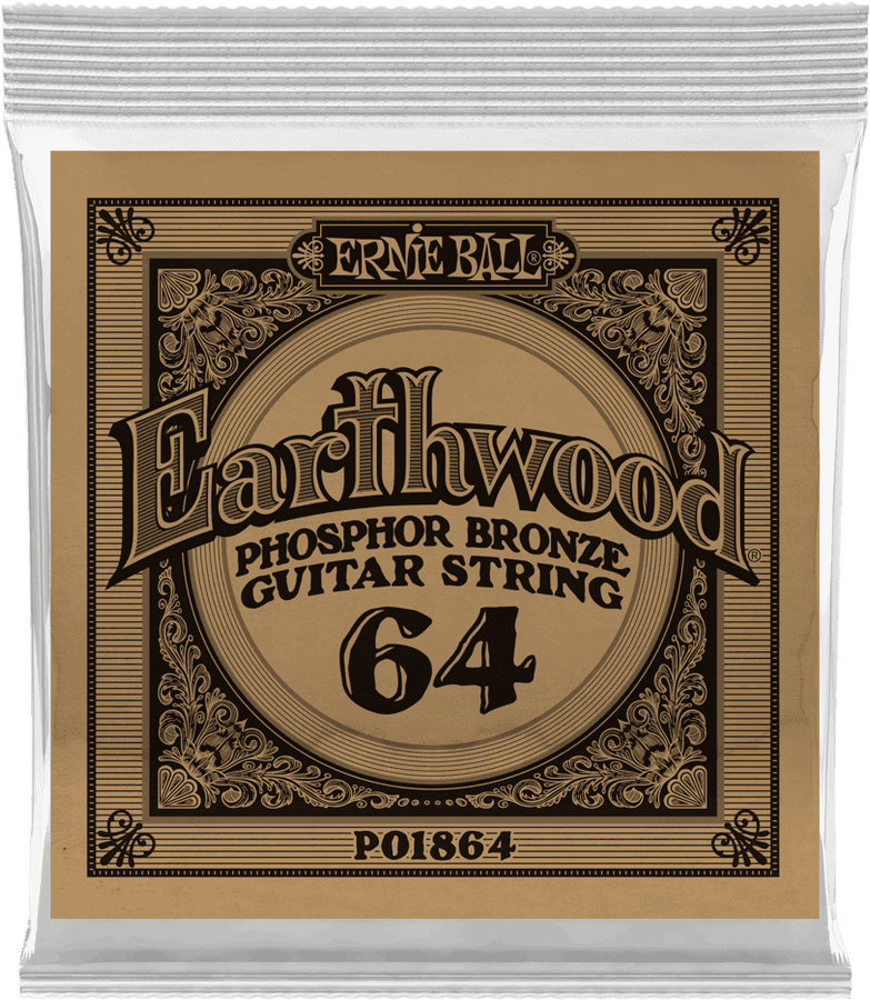 .064 EARTHWOOD PHOSPHOR BRONZE ACOUSTIC GUITAR STRINGS