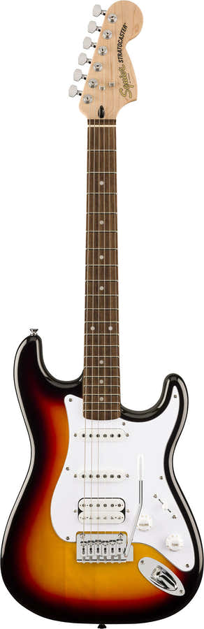 Stratocaster Junior Affinity HSS LRL Sunburst de 3 colores