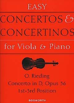 Rieding Oscar - Concerto Op.36 En Re Majeur - Alto & Piano