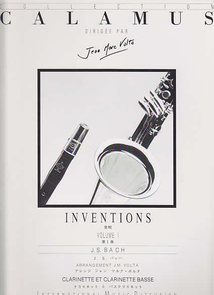 Bach - Invenciones Vol. 1 para clarinete y clarinete bajo
