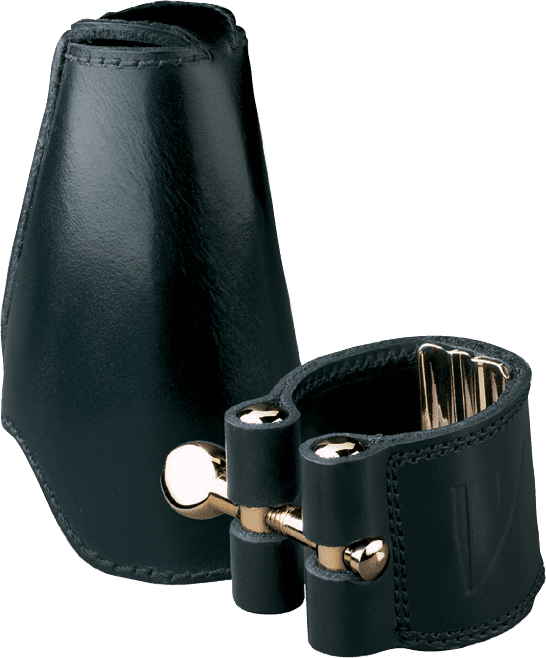 Abrazadera de Cuero Tenor y Protector de Boquilla - LC28L