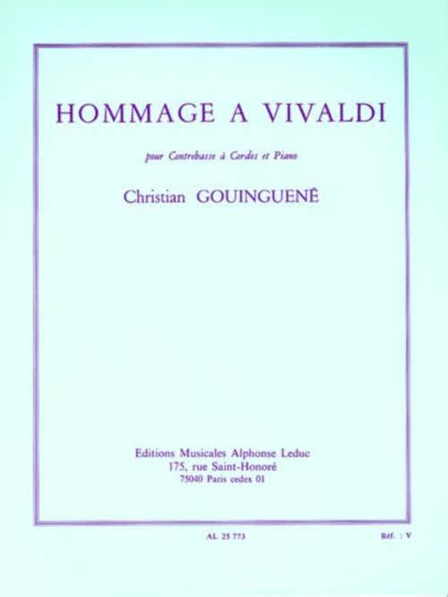 Gouinguene Christian - Hommage A Vivaldi - Contrebasse & Piano