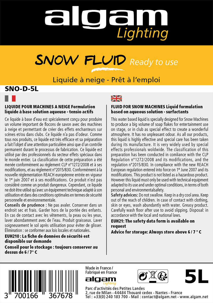 Líquido de Nieve 5L