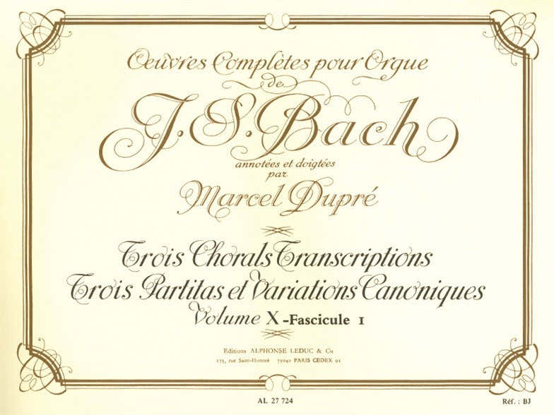 Oeuvres Complètes Pour Orgue Volume 1,1