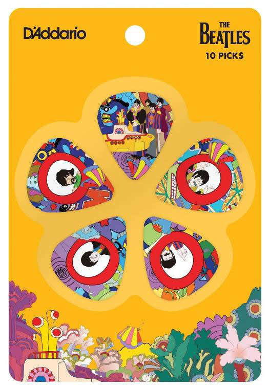 PACK 10 BEATLES PICK YELLOW SUBMARINE THIN