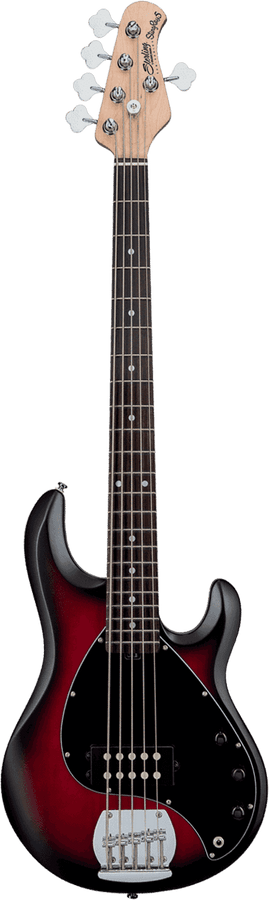 Stingray5 In Ruby Red Burst Satin 5-String