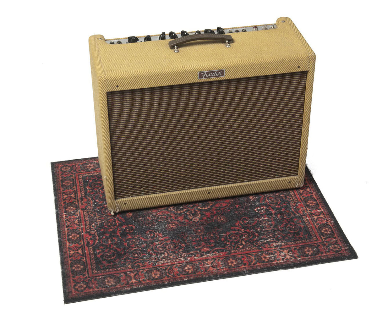 VPA-BLR Alfombra Vintage Persian Club Series 80 X 60CM Antideslizante Negro Rojo
