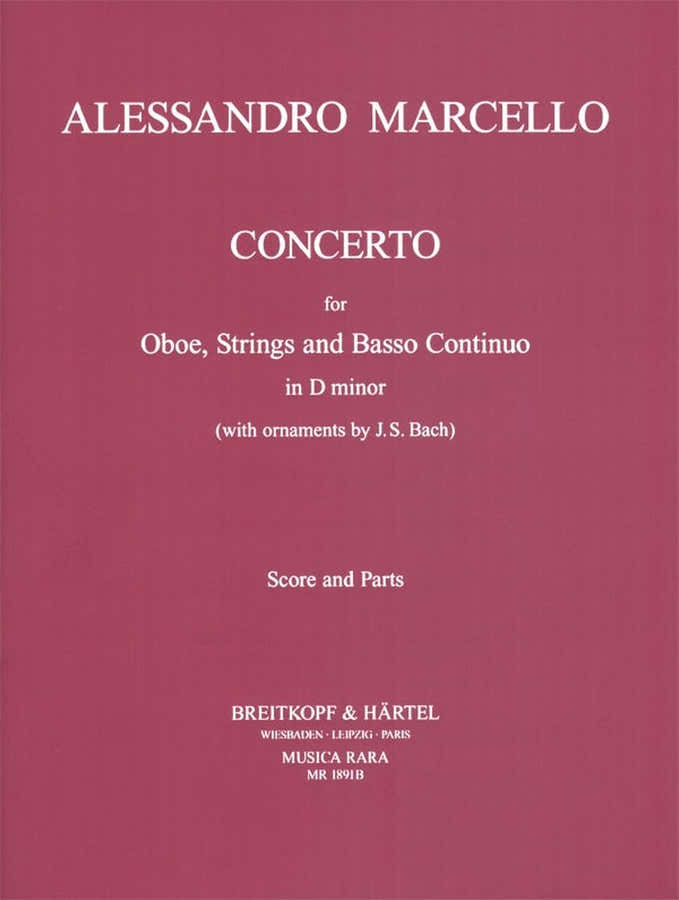 Marcello A. - Concerto In D-moll - Conducteur + Parties