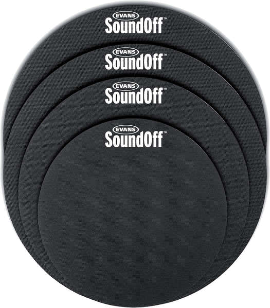 Evans SO2346 Set Sordinas SoundOff Batería Estándar 12 13 14 16