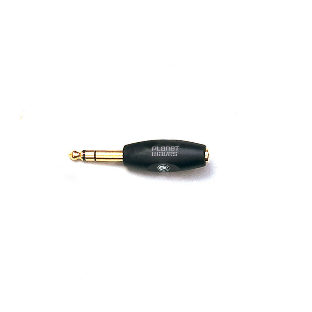 D'ADDARIO Adaptador estéreo hembra de 1/8 Inch a estéreo macho de 1/4 Inch