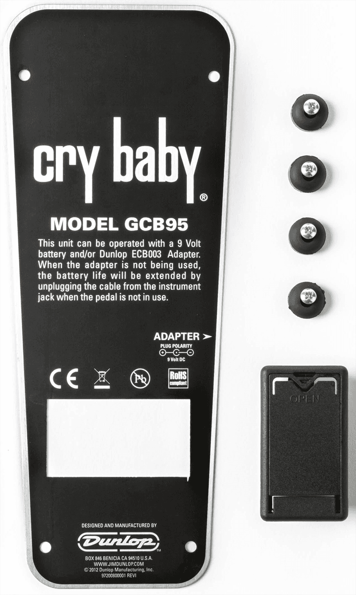 Dunlop PLATE + BATTERY DOOR + CRYBABY PADS