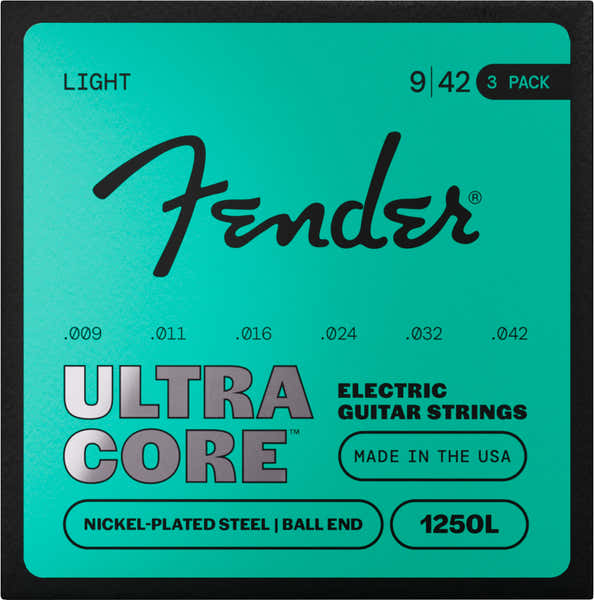 Ultracore acero niquelado, extremo de bola, 1250L 09-42, (6) paquete de 3