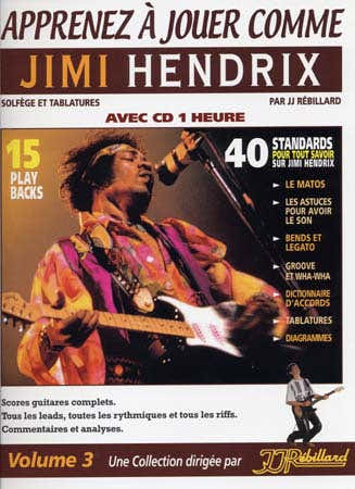 APPRENEZ A JOUER COMME JIMI HENDRIX + CD - GUITARE