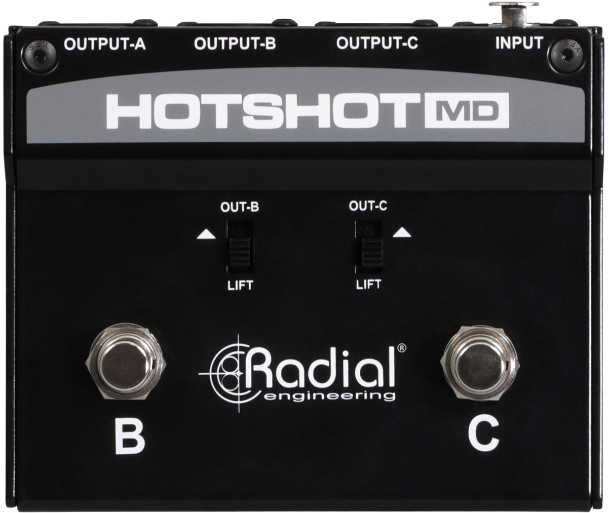 HOTSHOT-MD Conmutador de micrófono con 3 salidas