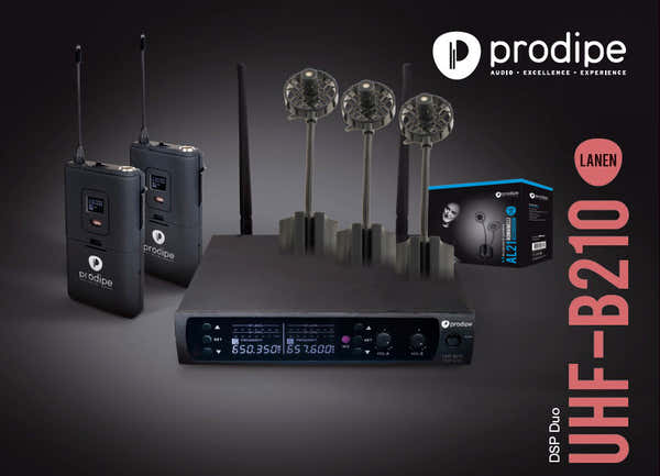 Prodipe Pack UHF DSP Dúo AL21