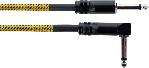 Cable de Guitarra Jack Recto /Acodado 3 M Tweed Amarillo