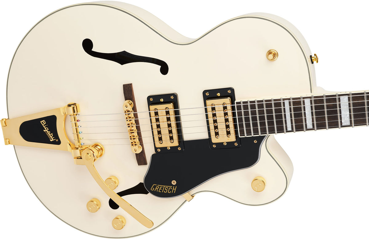 G2420TG Streamliner cuerpo hueco Bigsby LTD LRL Blanco vintage
