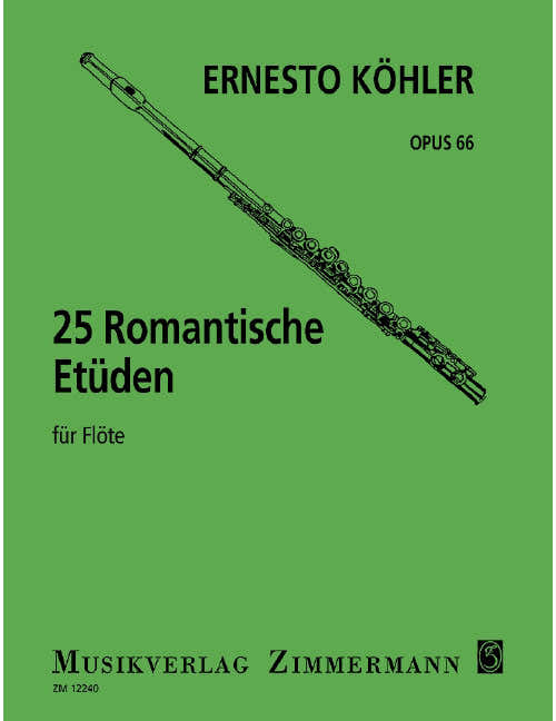 Köhler - 25 Romantische Etüden Op. 66 - Flute