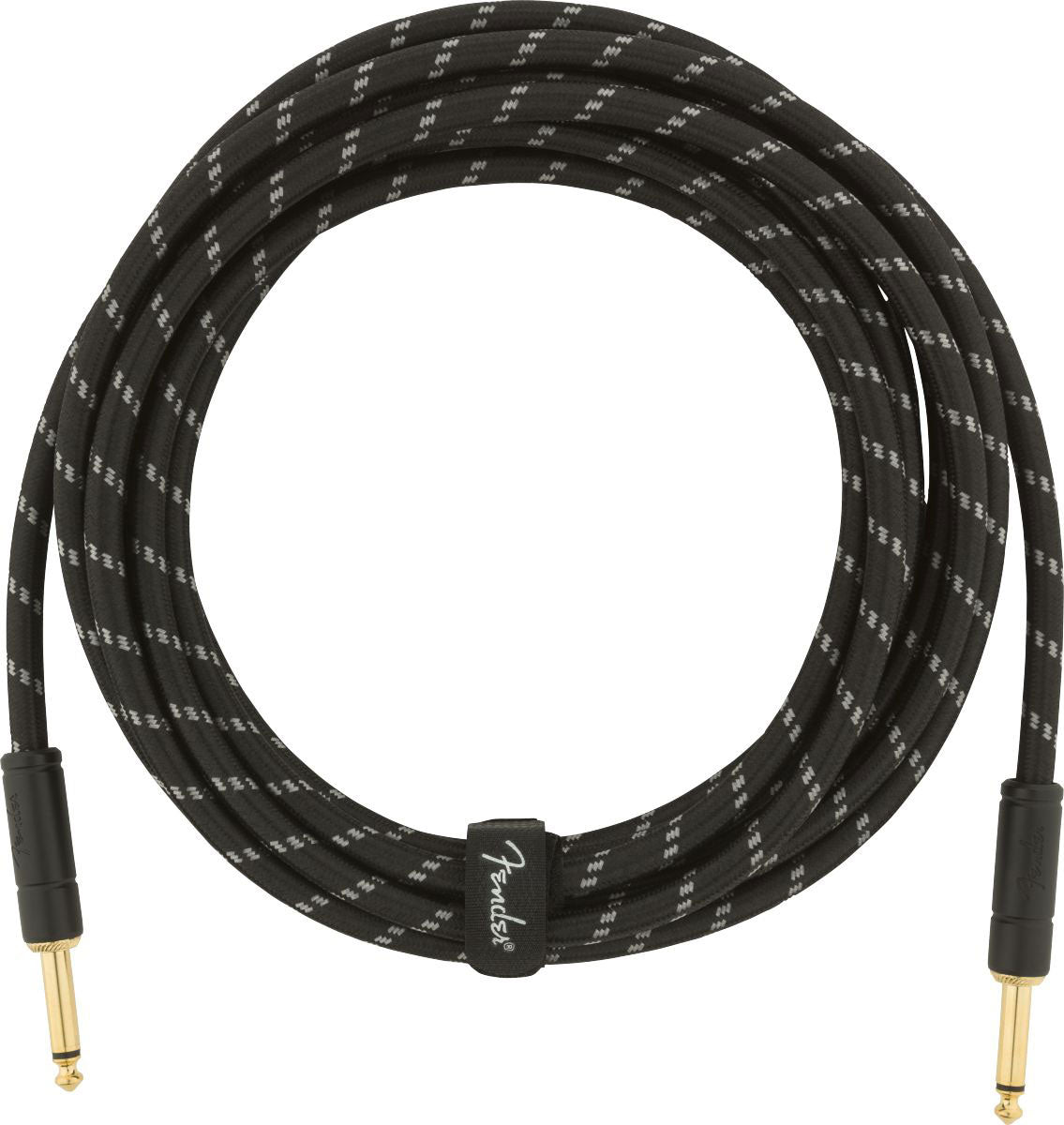 DELUXE INSTRUMENT CABLE STRAIGHT/STRAIGHT 15' BLACK TWEED