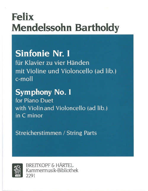 Mendelssohn Bartholdy - Symphony No. 1 In C Minor MWV N 13 (chamber Music Version 1829) MWV N 13