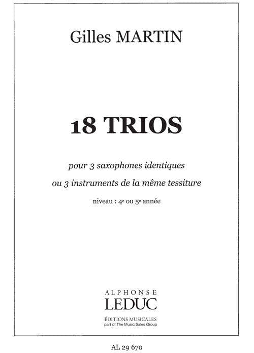 18 Trios pour Instruments identiques