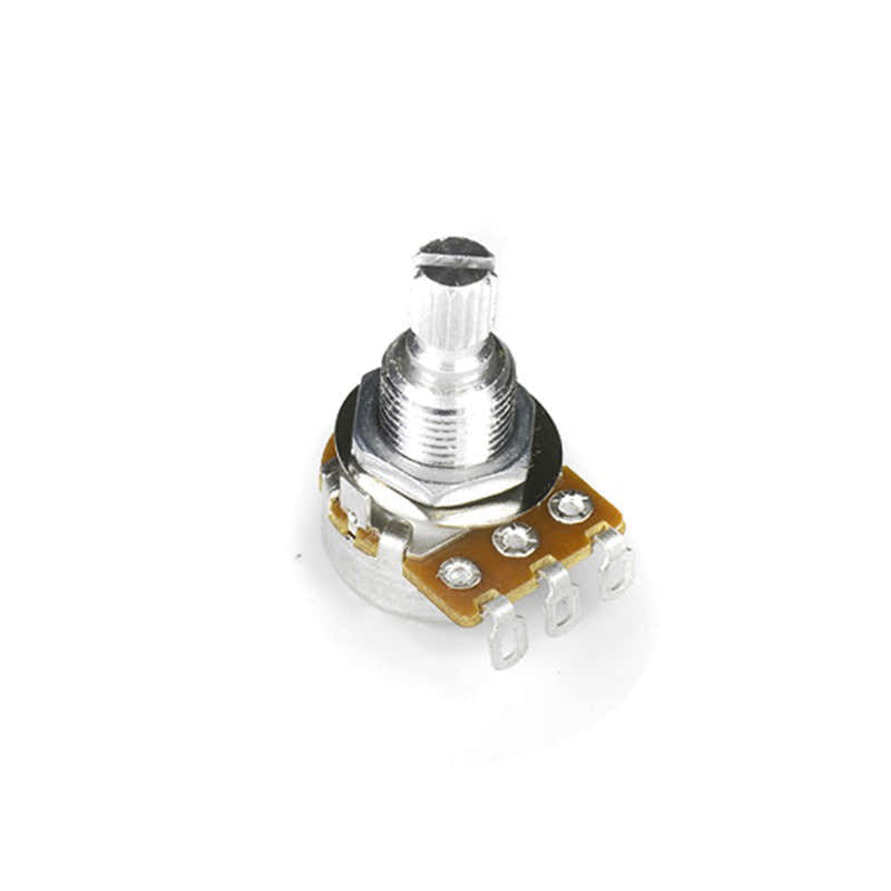 MINI POTENCIÓMETRO EJE RANURADO 25K AUDIO