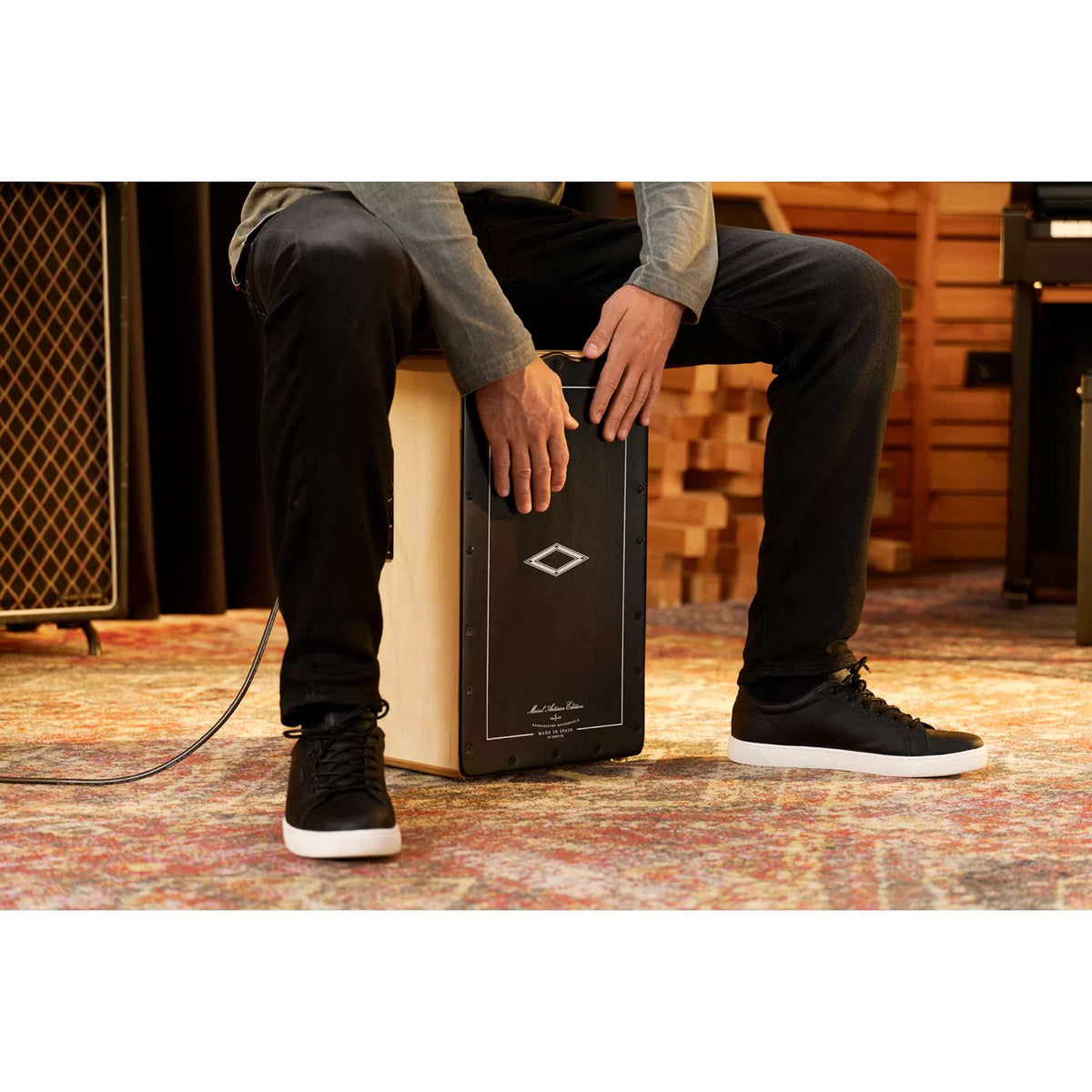 Paesldob - Cajón Pre-amplificado Artisan Olive Burst - Reacondicionado