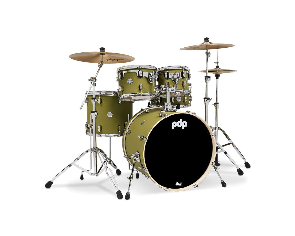 SHELL SET CONCEPT MAPLE FINISH PLY CM5 KIT 22" SATIN OLIVE PDCM2215SO