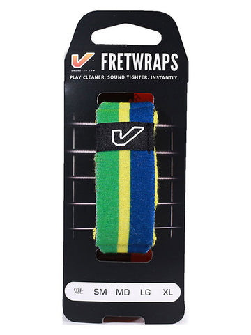 FretWraps Banderas del mundo Verde-Amarillo-Azul - Grande