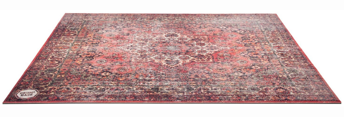 Suspensià³n Libre & Reduccià³n de Ruido de Impacto de 27dB - Alfombra de Baterà­a 1.85 x 1.65m - Rojo Persa Desgastado