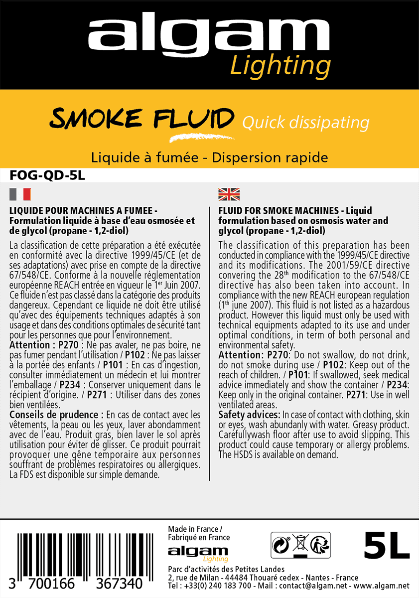 Líquido de Humo Dispersión Rápida 5L