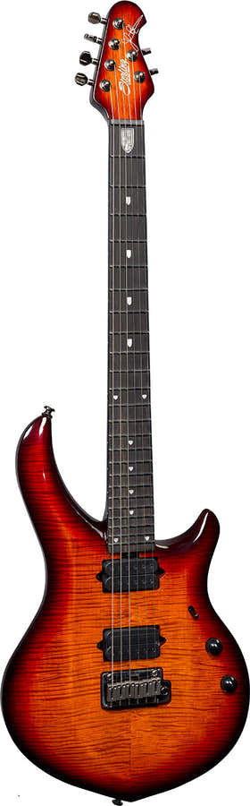 MAJ200X Flame Maple Blood Orange Burst
