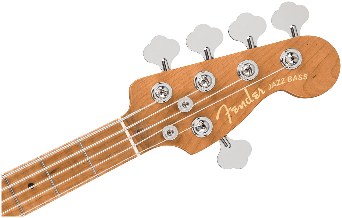 Jazz Bass American Ultra II LTD V, Roasted MN, Gold Dust