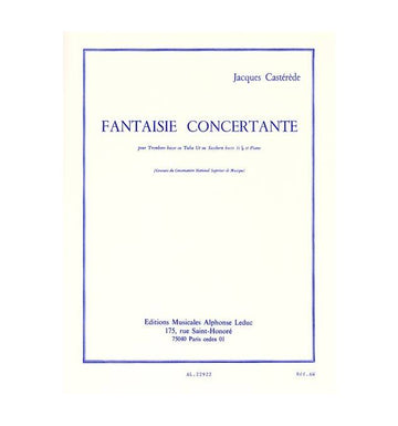 CASTEREDE J. - FANTAISIE CONCERTANTE - TROMB.BASSE (TUBA UT SAXHORN BASSE SIB) ET PNO