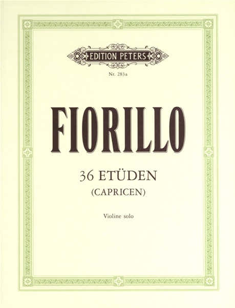 FIORILLO FEDERIGO - 36 STUDIES (CAPRICES) - VIOLIN