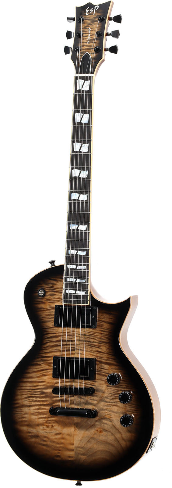 USA Eclipse Arce acolchado Fishman Negro translúcido Sunburst