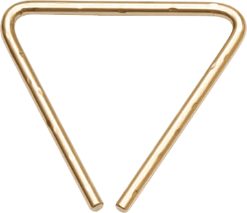 5" HAMMERED TRIANGLE