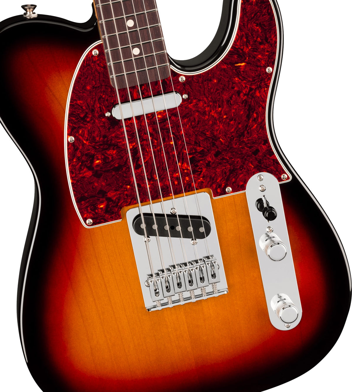 Telecaster 75 Anni Player II Barítono, RW Sunburst de 3 Colores
