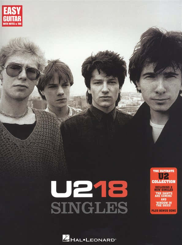 U2 18 Singles Easy Guitar - Guitar Tab