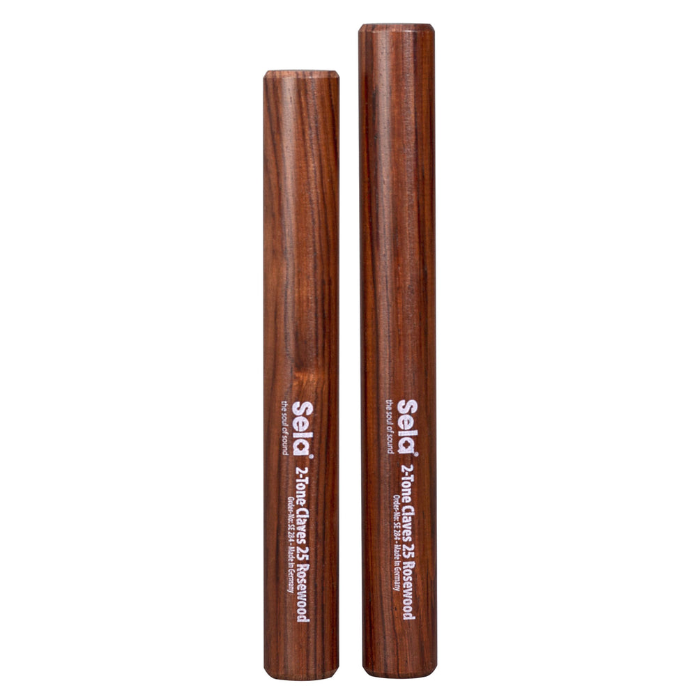 Sela Percussion Claves bicolor 25 palo de rosa Se 284