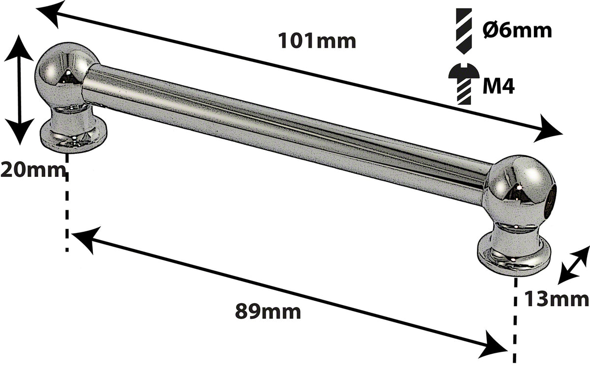 TL1D89 - BELLOTA TUBO - 89MM - DOBLE (X1)