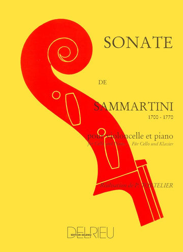 SAMMARTINI - SONATE EN SOL MAJ. - VIOLONCELLE PIANO