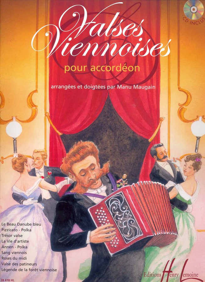 Maugain - Valses Viennoises + CD - Accordeon