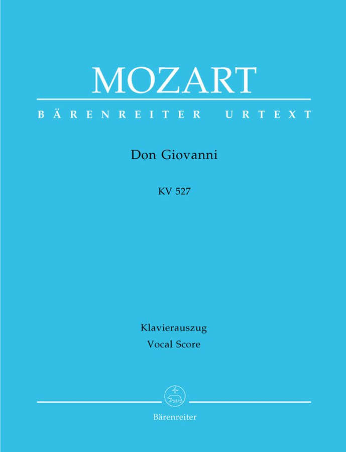 MOZART W.A. - DON GIOVANNI KV 527 - VOCAL SCORE
