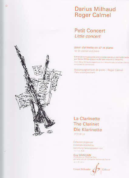 Milhaud Darius - Petit Concert - Clarinette Sib Piano