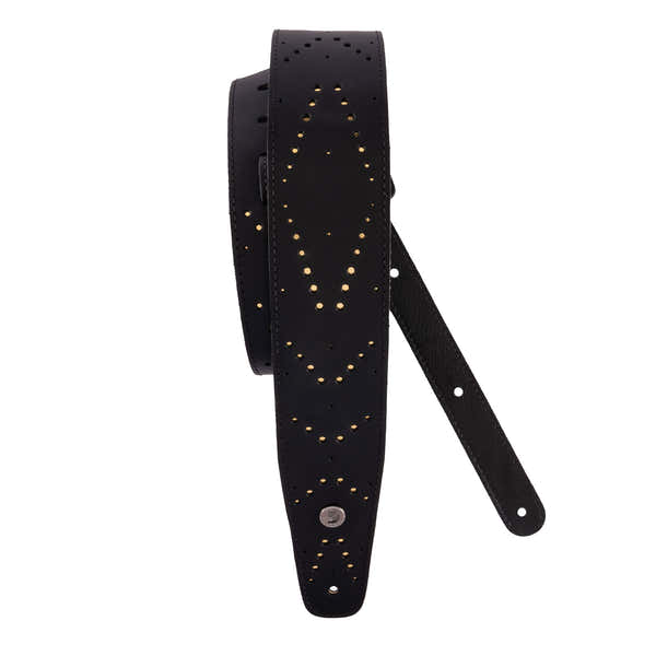 Correa de guitarra de cuero ventilada Polvo estelar