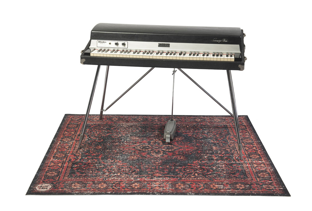 VPCLB-BLR Alfombra Vintage Persian Club Series 1.63 X 1.42M Antideslizante Negro Rojo